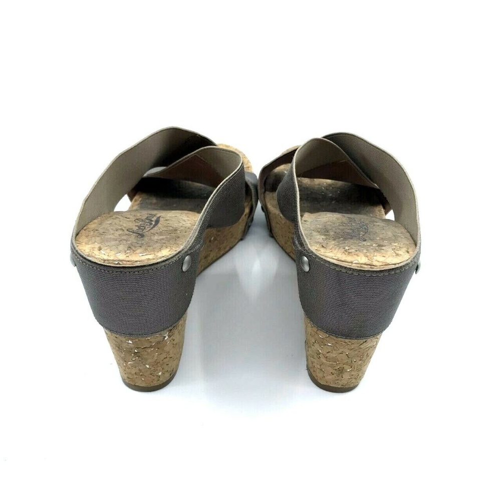 Lucky Brand Miller 2 Criss Cross Cork Wedge Sz 8.5 - Picture 7 of 8